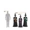 Halloween Classics LED Faceless Witches Trio Indoor Outdoor Halloween Decoration